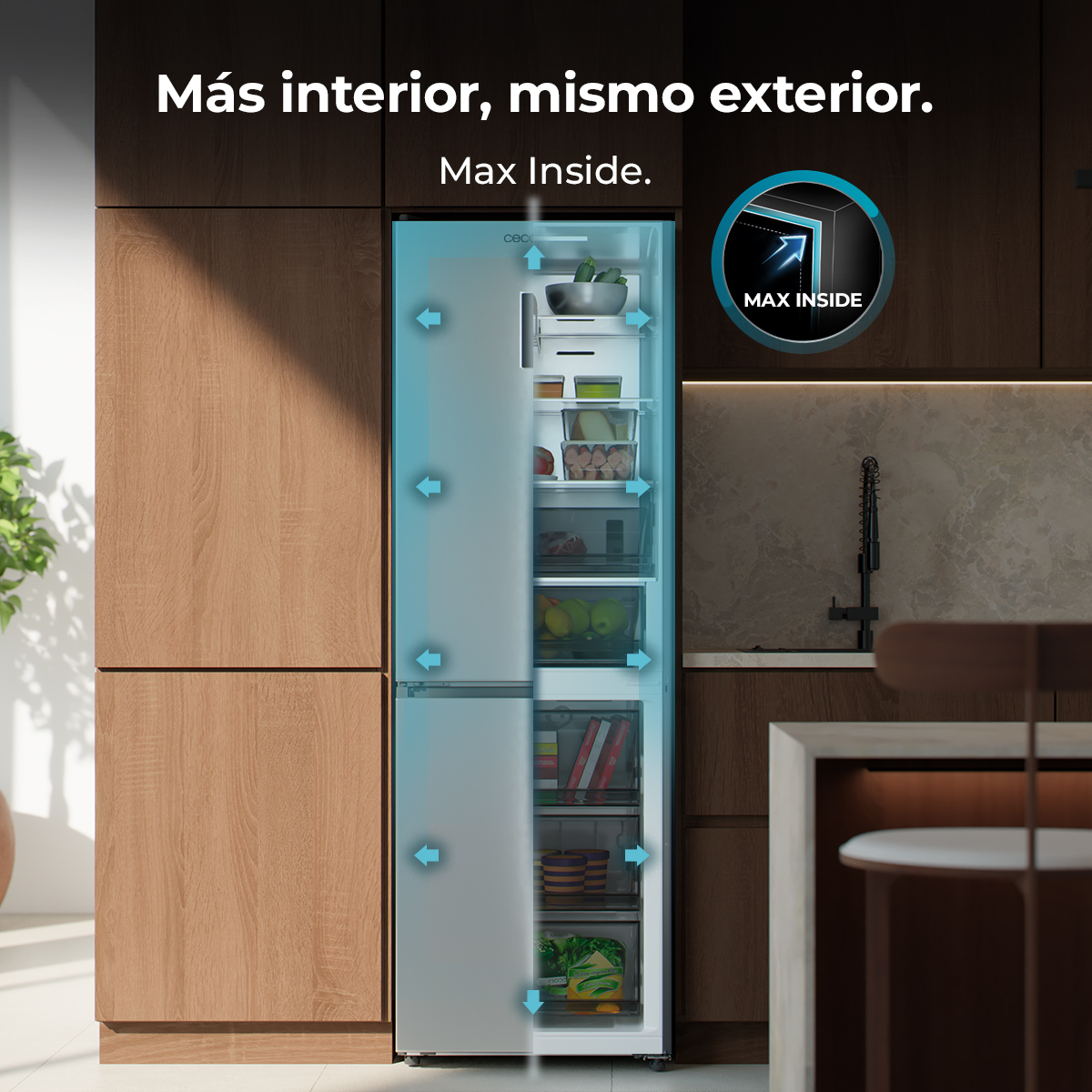 Bolero CoolMarket Combi 409 Inox E | Envío, instalación y retirada RAEE gratis – foto detalle 1